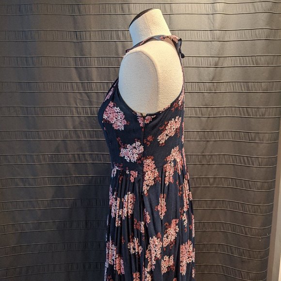 Twik Simons Lilac Print Midi/Maxi Ruffle Dress S/M - Picture 2 of 8